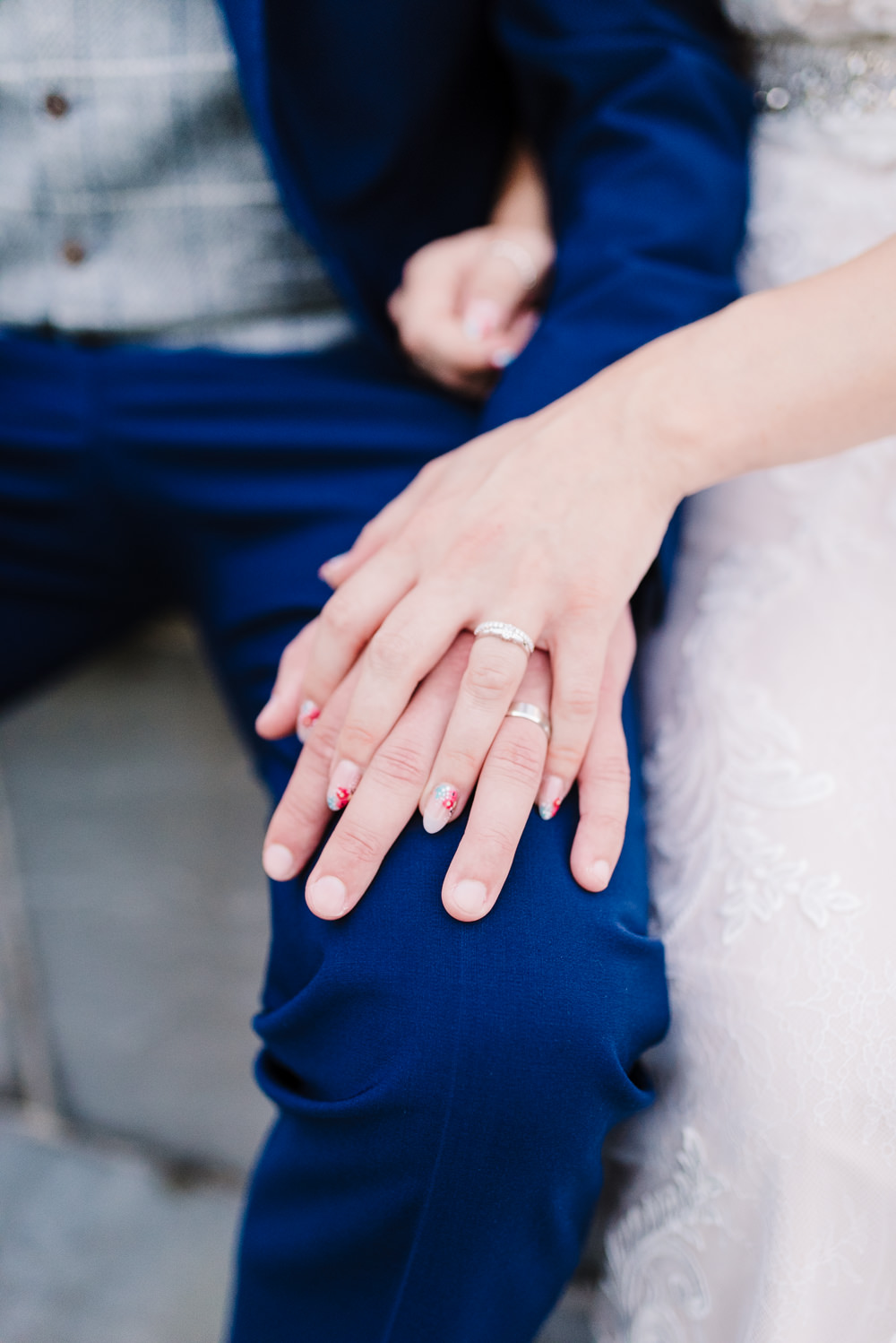 Wedding Rings Bands Bride Manicure Nails Bashall Barn Wedding Rachel Kenyon Photography