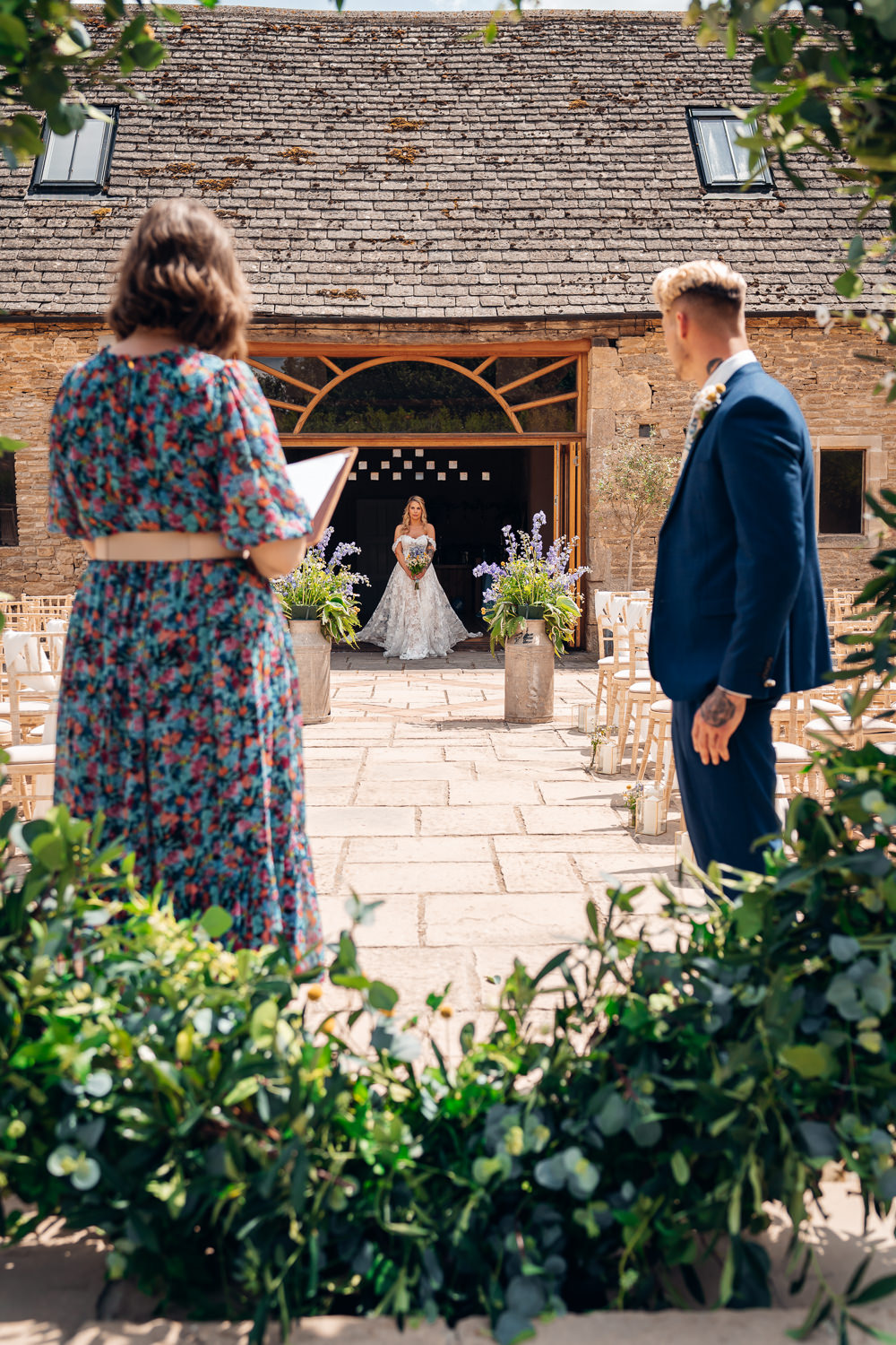 Blue Yellow Wedding Ideas EmilyCollettPhotography