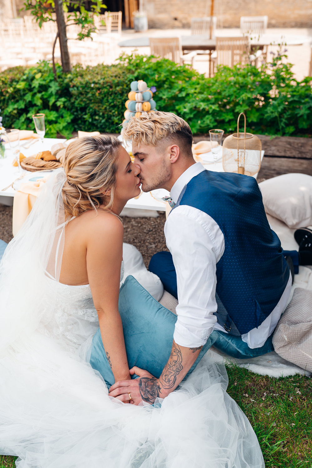 Blue Yellow Wedding Ideas EmilyCollettPhotography