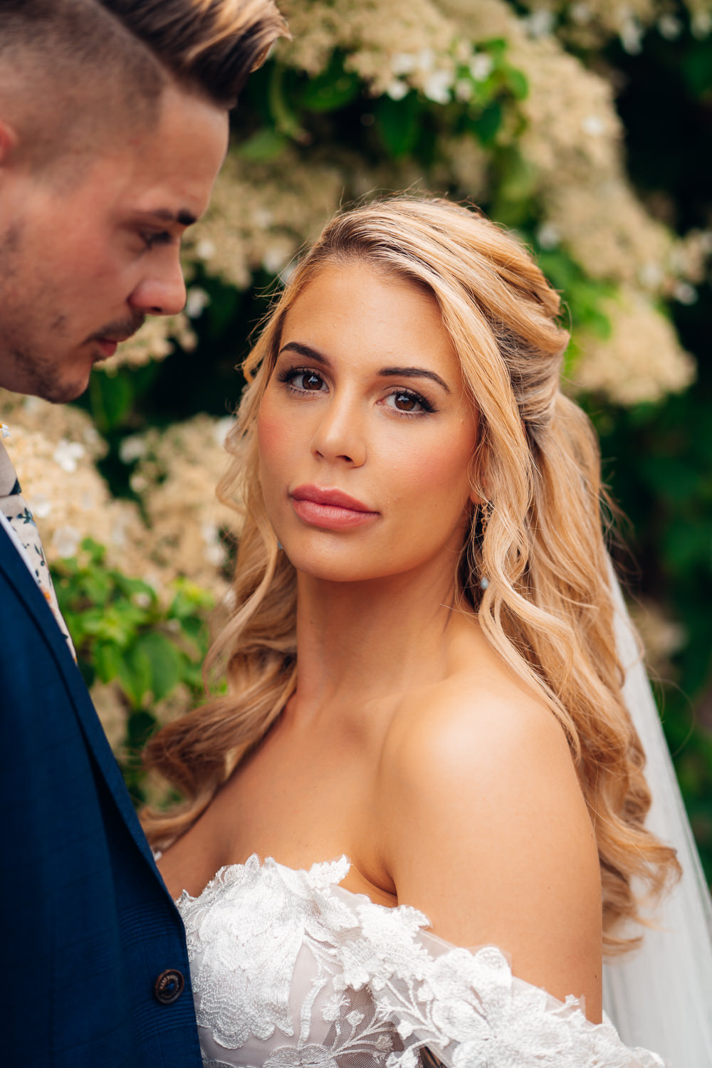 Bride Bridal Make Up Natural Blue Yellow Wedding Ideas EmilyCollettPhotography