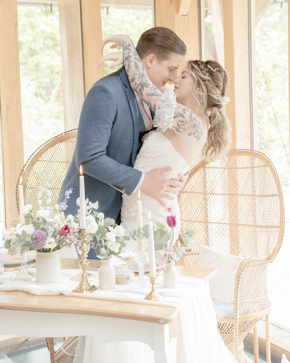 Sweetheart Table Decor Flowers Boho Fairytale Wedding With Love Rose Photography