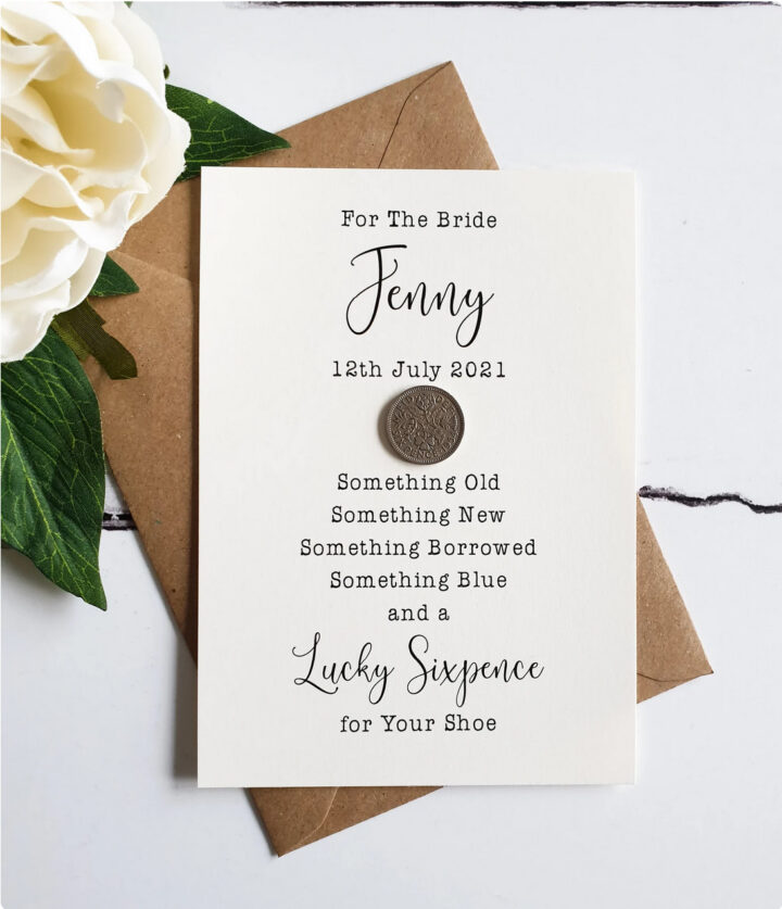 Bride Sixpence Present Bridesmaid