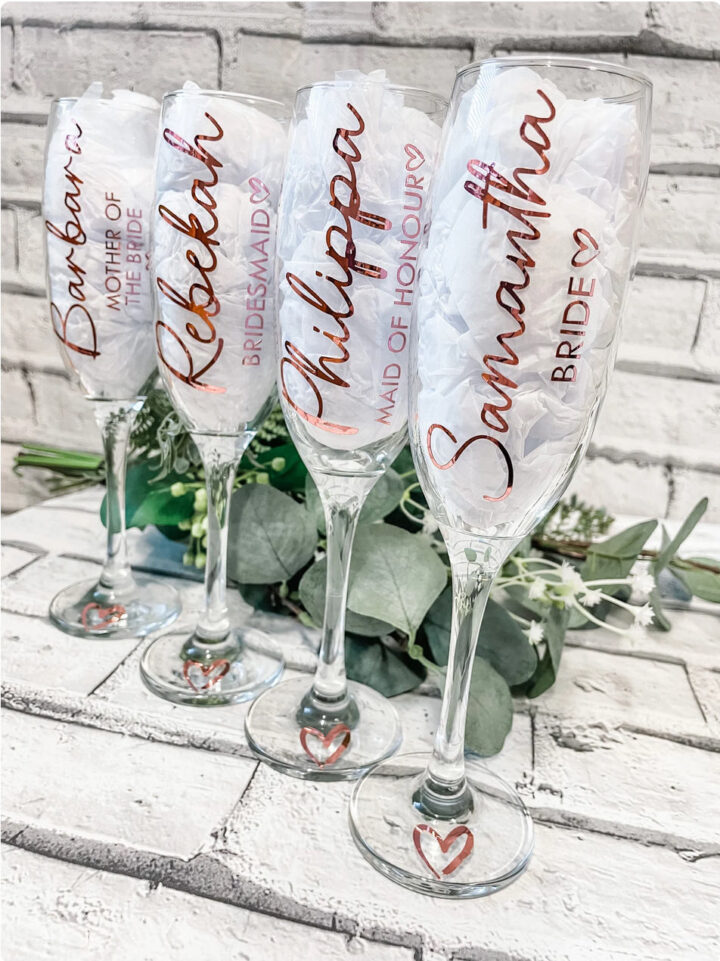 Bride Wedding Gift Glasses Bridesmaid