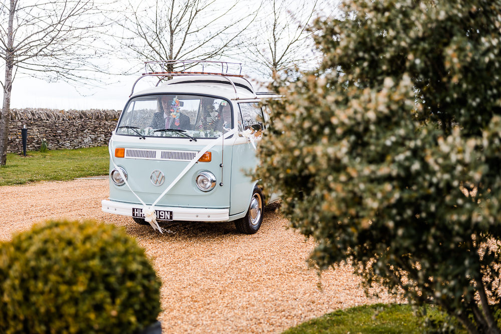 Volkswagon Camper Van Colourful Wildflower Wedding Eve Dunlop Photography