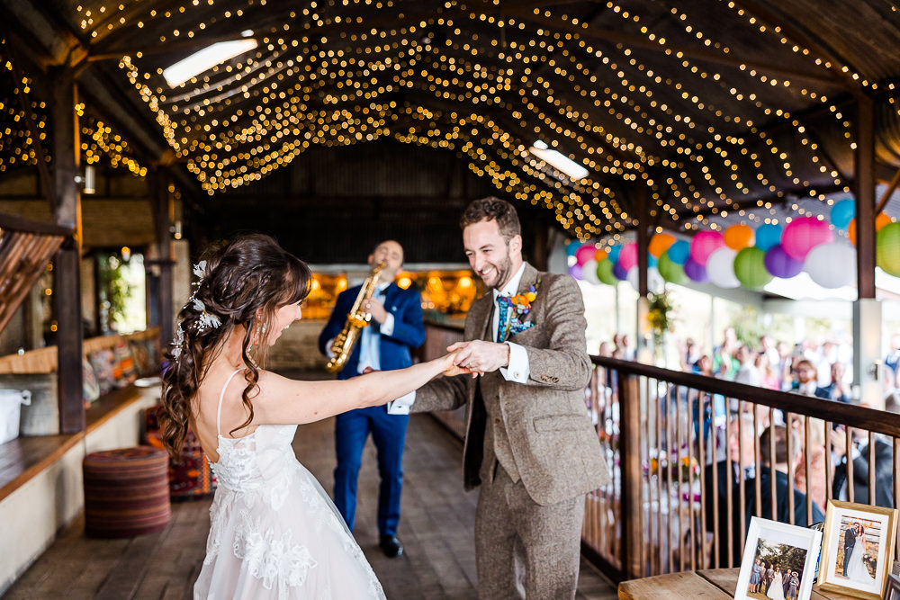 Fairy Lights Colourful Wildflower Wedding Eve Dunlop Photography