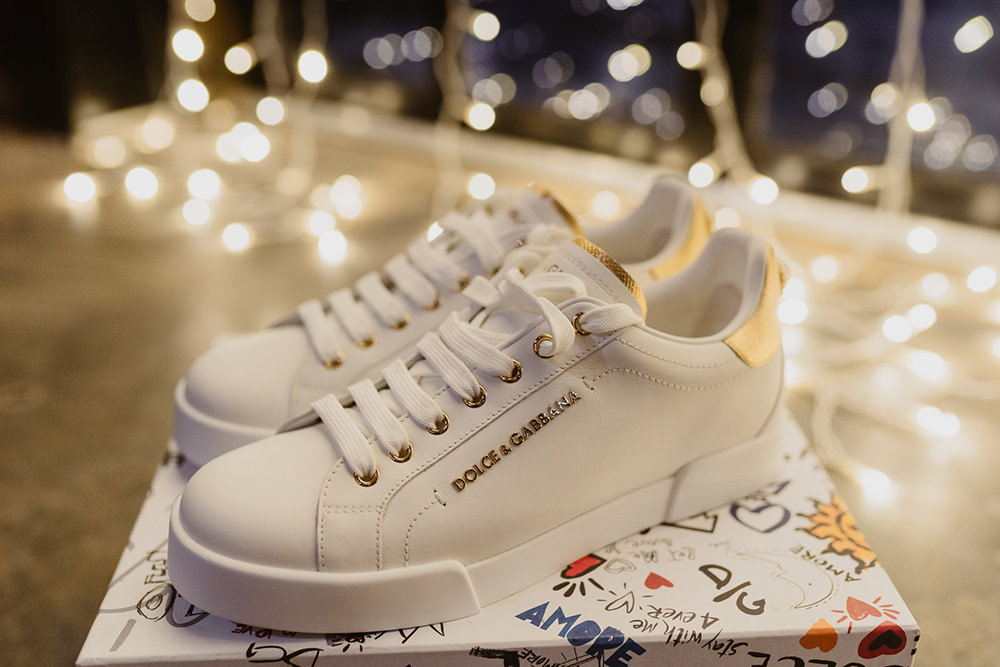 Bride Trainers Cumbria Barn Wedding Maytree Photography