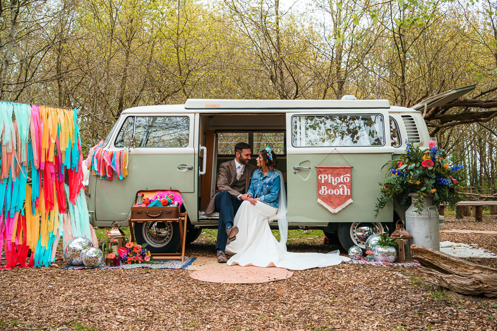 VW Campervan Photobooth Endeavour Woodland Weddings Brad Gommon Photography