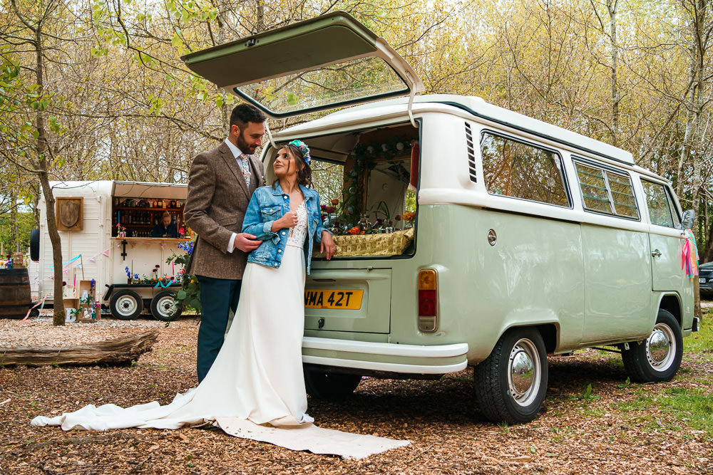 VW Campervan Photobooth Endeavour Woodland Weddings Brad Gommon Photography
