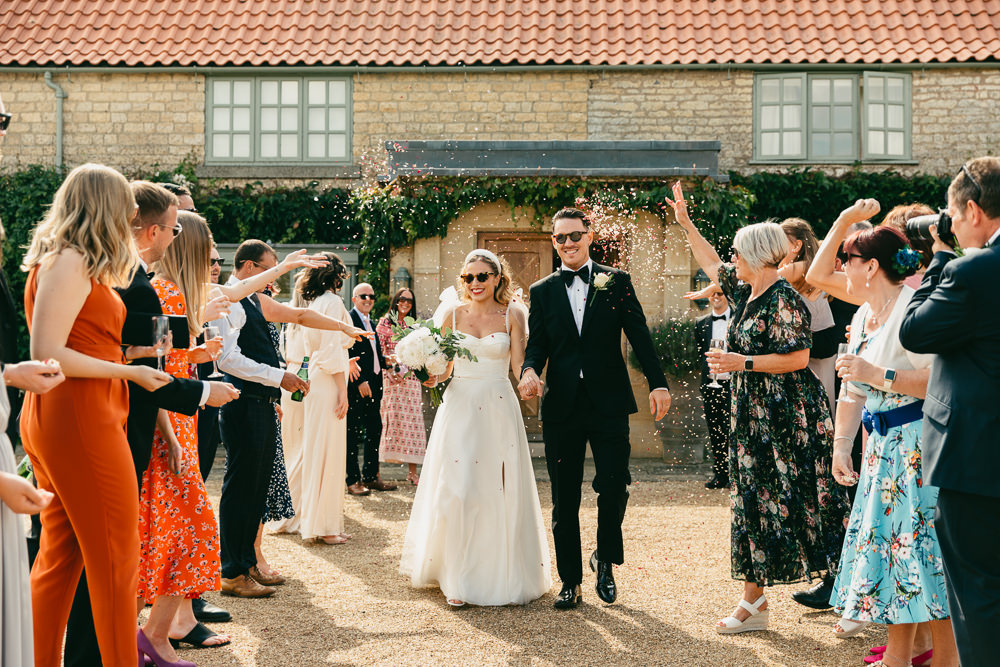 Confetti Throw Heath Farm Wedding Alexandra Wallace Photography