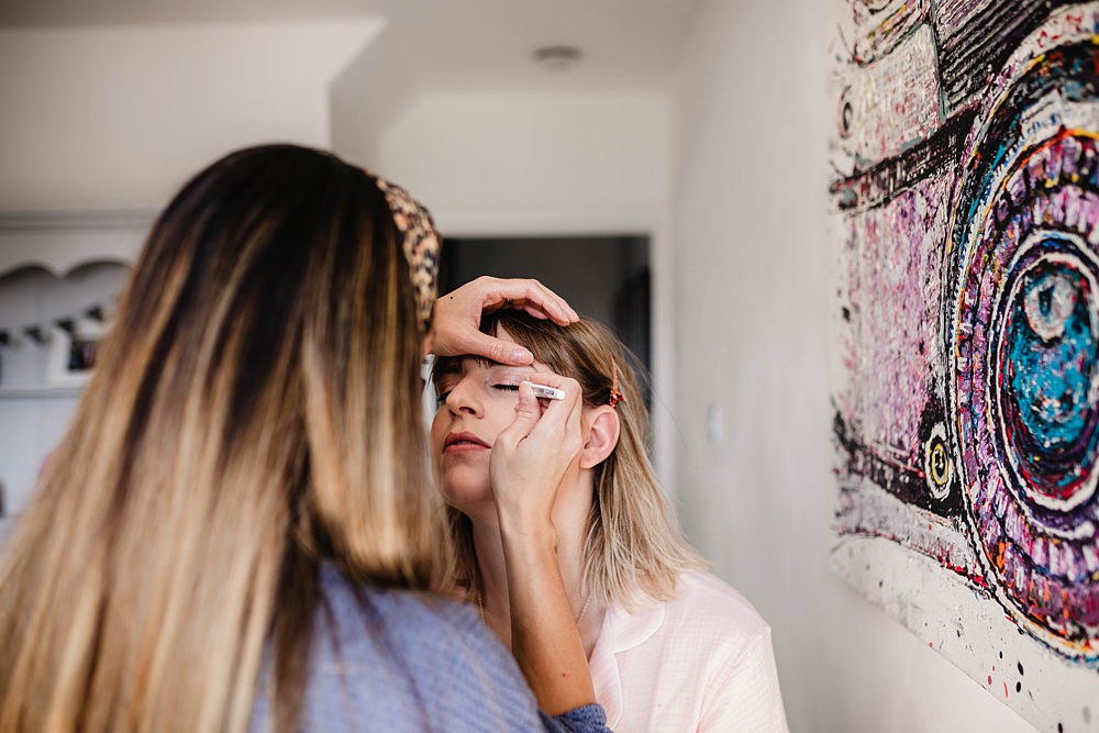 Bridal Makeup Home Garden Tipi Wedding Kloe May Photography