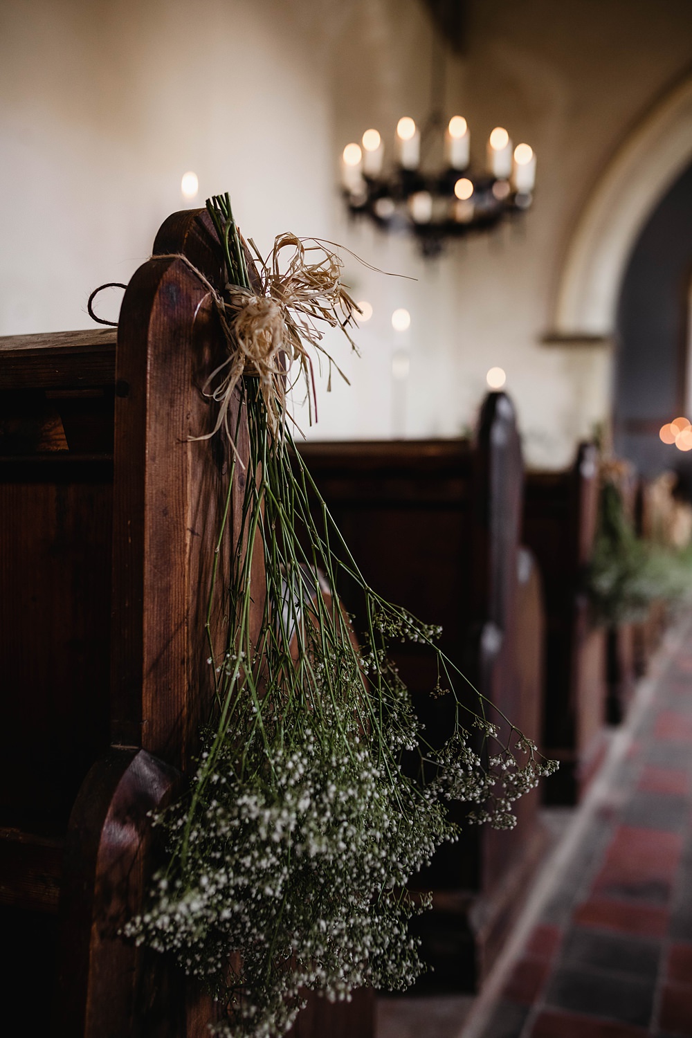 Wedding Dried Flowers Church Pew Decoration Gyp Gypsophila Home Garden Tipi Wedding Kloe May Photography