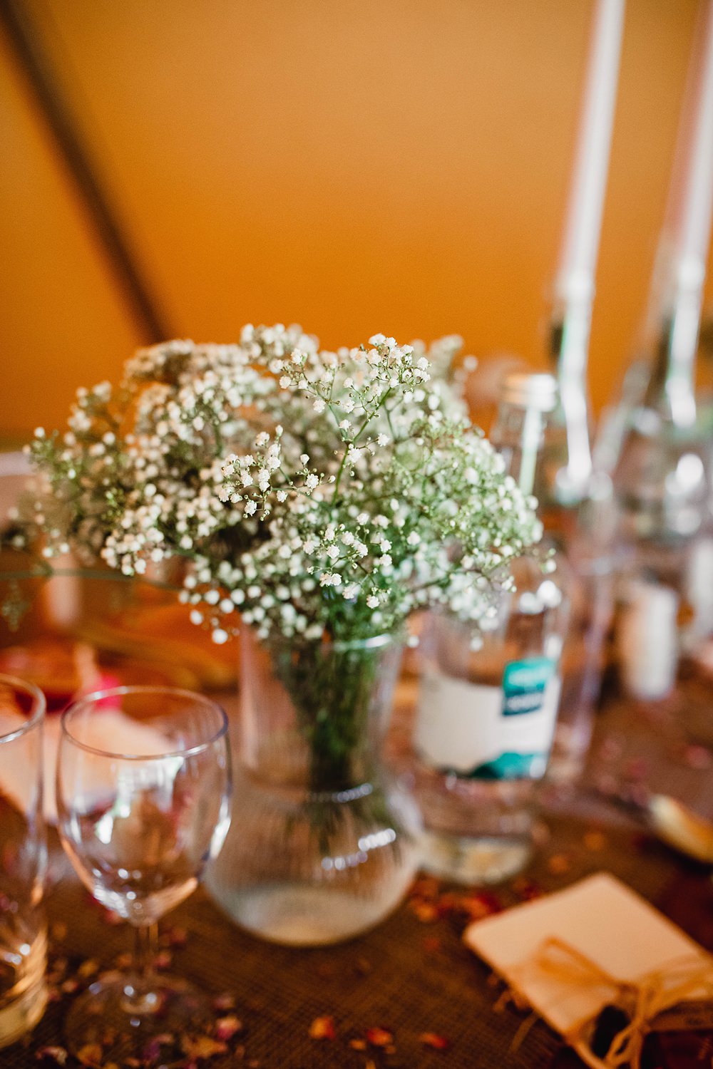 Table Centrepiece Decor Gyp Gypsophila Home Garden Tipi Wedding Kloe May Photography