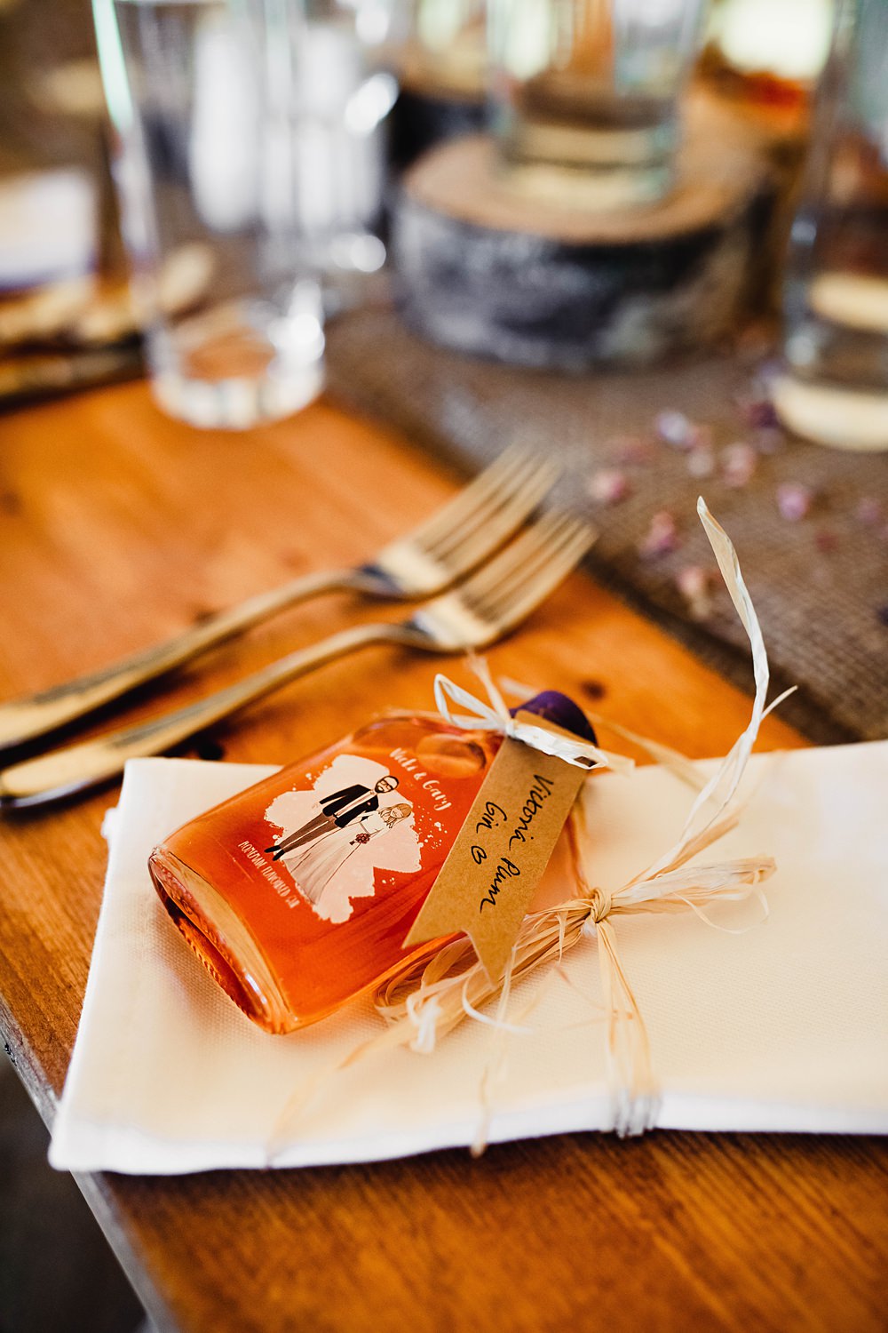 Gin Bottle Favours Home Garden Tipi Wedding Kloe May Photography