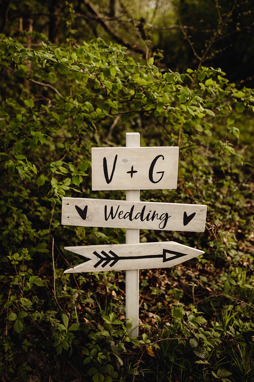 Wooden Wedding Sign Post Home Garden Tipi Wedding Kloe May Photography