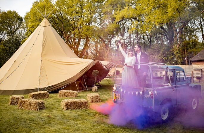 Home Garden Tipi Wedding Kloe May Photography