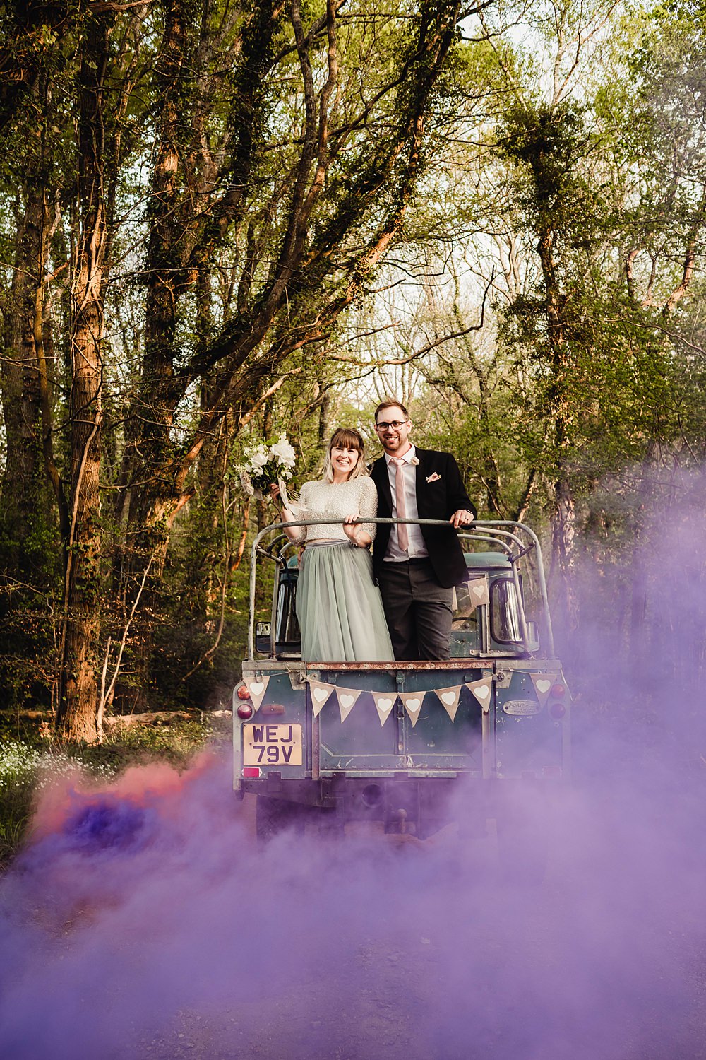 Land Rover Transport Home Garden Tipi Wedding Kloe May Photography