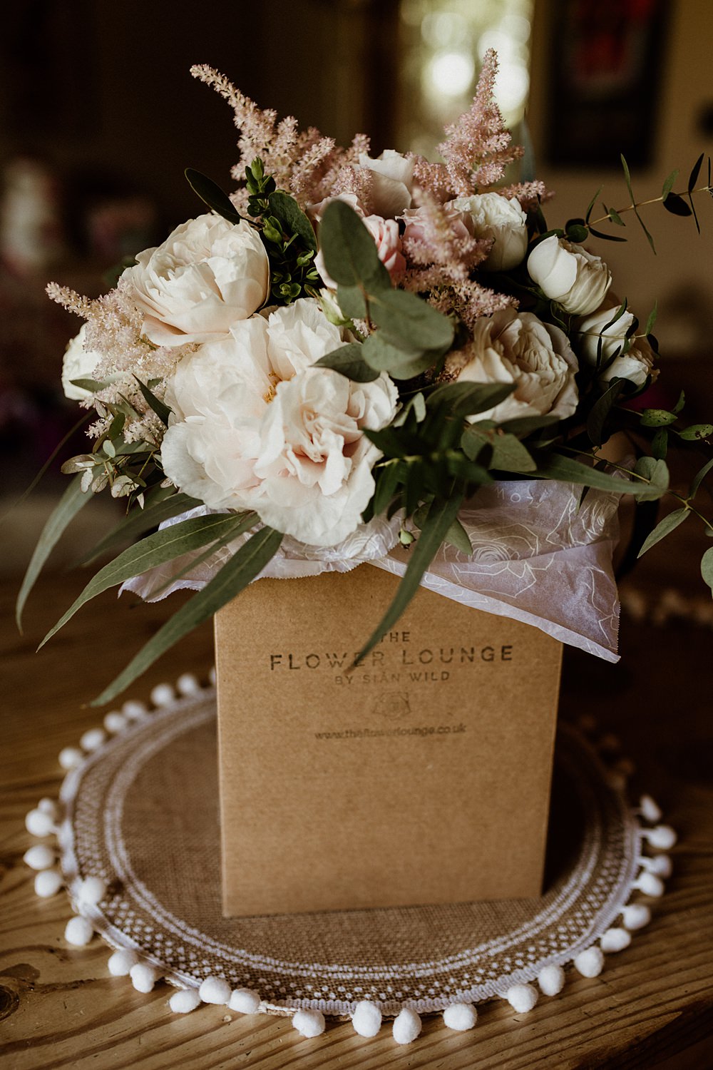 Blush Pink White Flower Bouquet Bridal Rose Astilbe Love Shack Wedding Natalie Coultas Photography