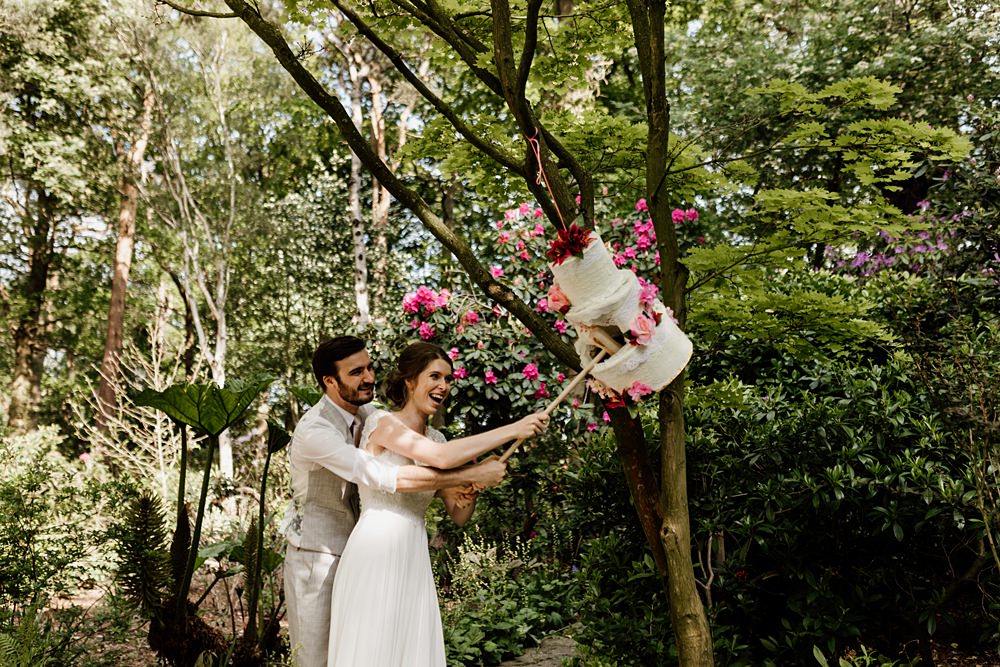 Cake Pinata Love Shack Wedding Natalie Coultas Photography
