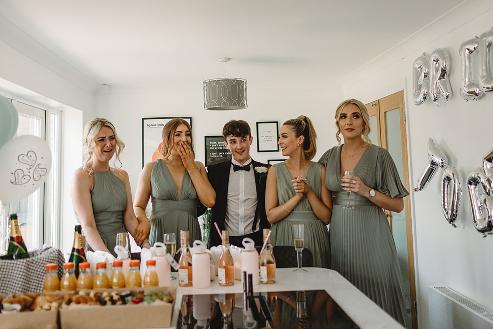 Sage Green Bridesmaid Dresses Bridesman Pumping House Ollerton Wedding Louise Barry Photographer