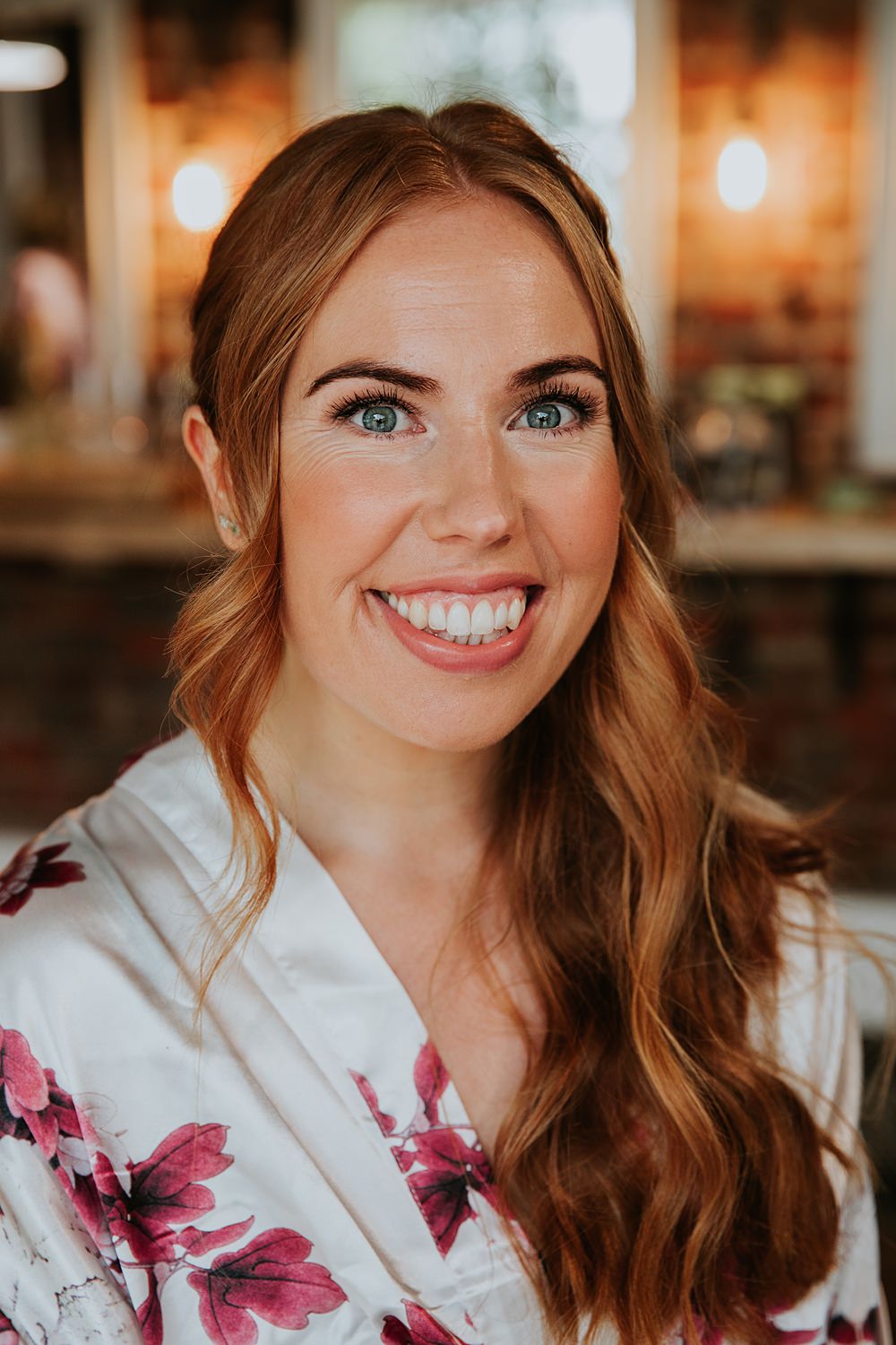 Bride Bridal Make Up Glowy Eyeshadow Stock Farm Wedding Tatton Weddings Maddie Farris Photography