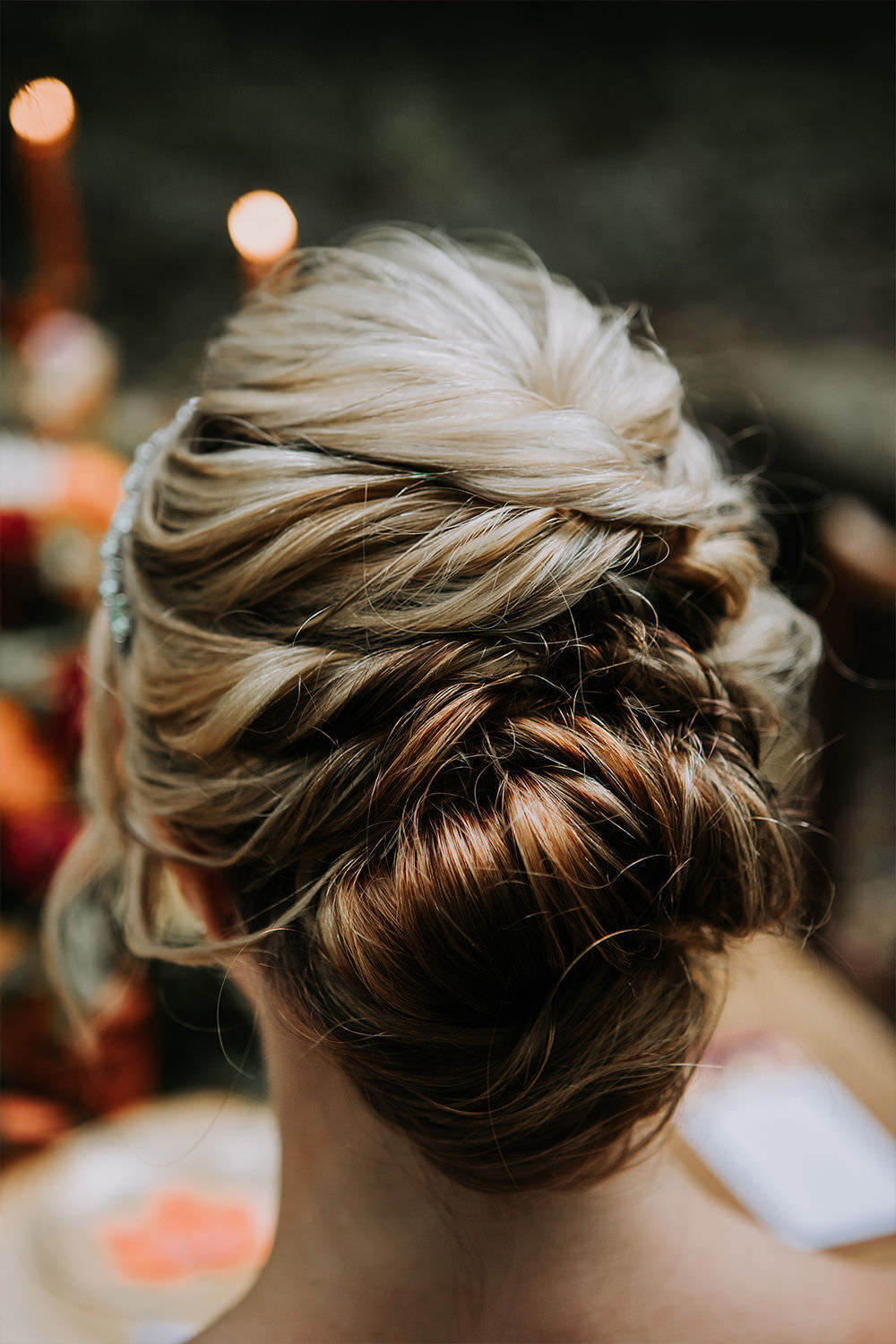 Bride Bridal Hairstyle Up Do Plait Braid Sustainable Woodland Wedding Charly Mae Photography