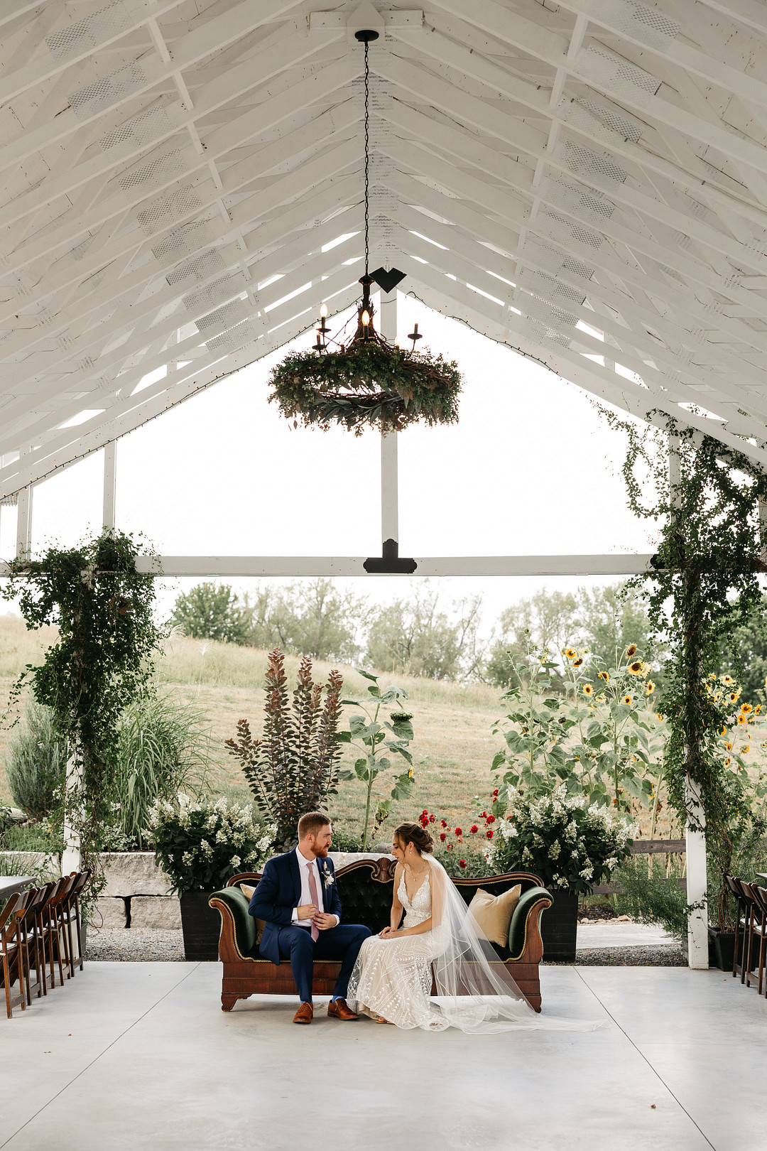 Barn Trees Concrete Floor Venue The Meadows Stirling Wedding Two Cheeks Studio