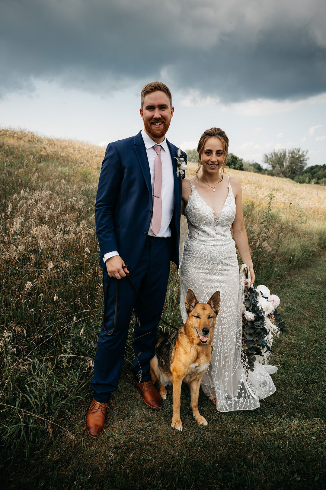 Pet Dog The Meadows Stirling Wedding Two Cheeks Studio