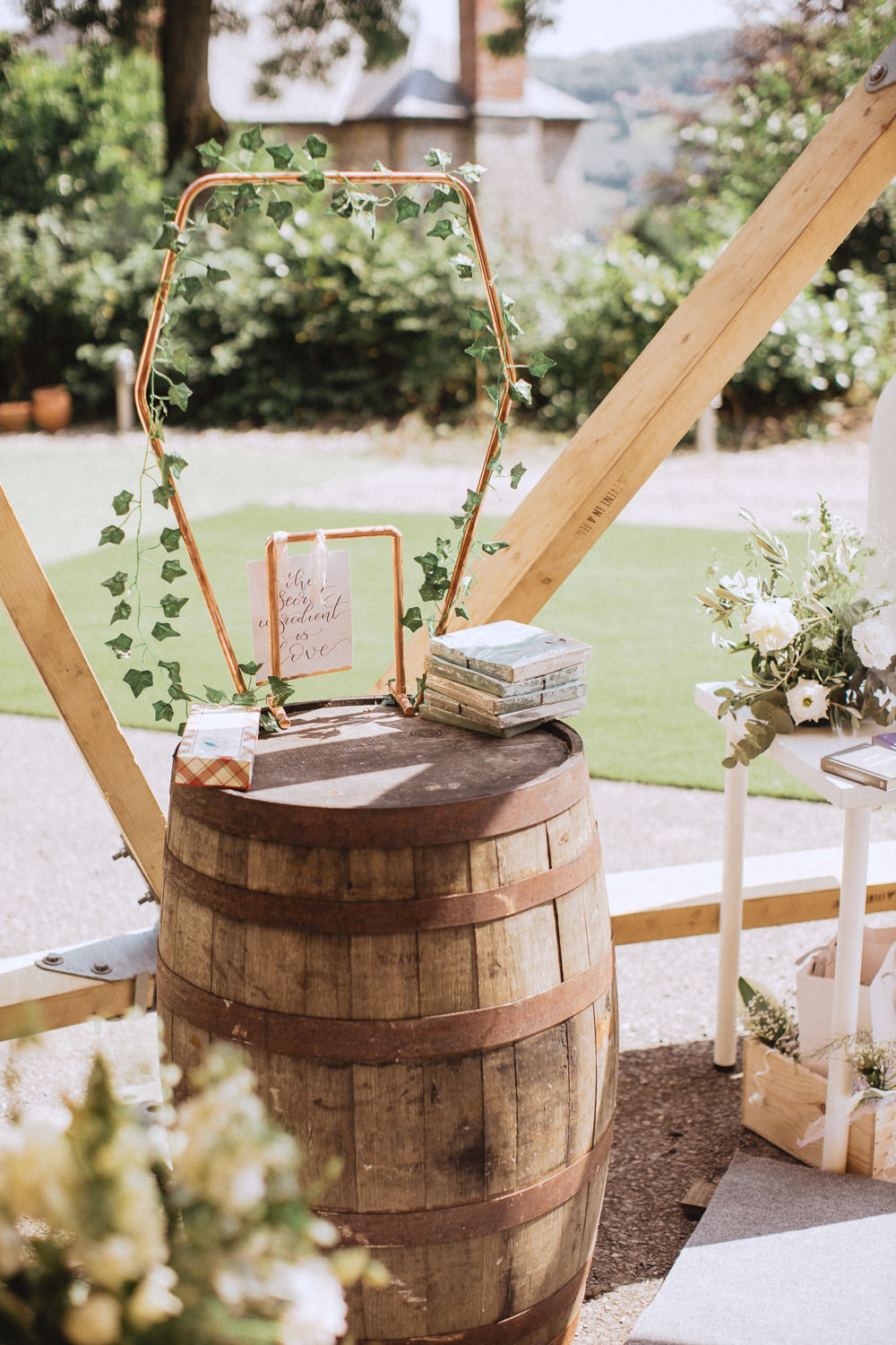 Barrel Decor Gifts Cards Trevor Hall Wedding Fox&BearPhotography