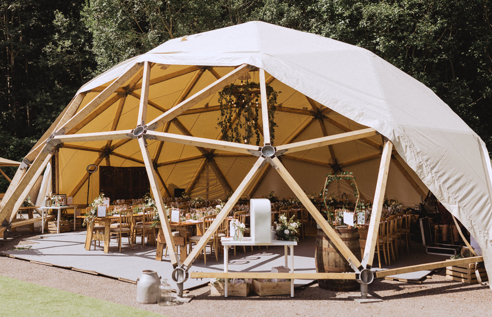 Geodome Tent Reception Trevor Hall Wedding Fox&BearPhotography