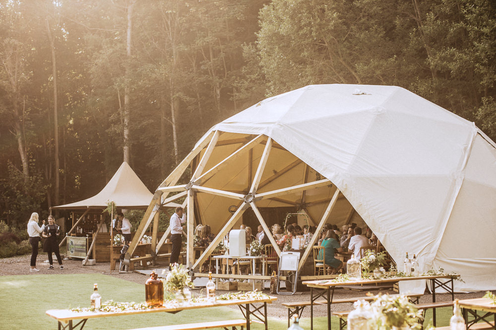 Geodome Tent Reception Trevor Hall Wedding Fox&BearPhotography