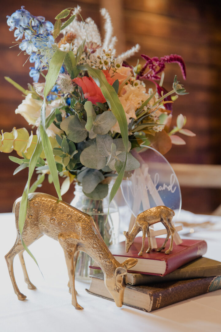 Animal Wedding Centrepiece Kerry Ann Duffy