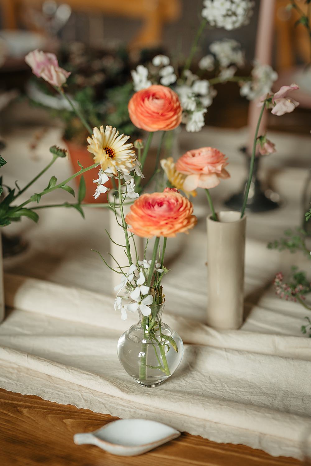 Bud Vase Rose Apricot Wedding Ideas Gem Hicks Photography