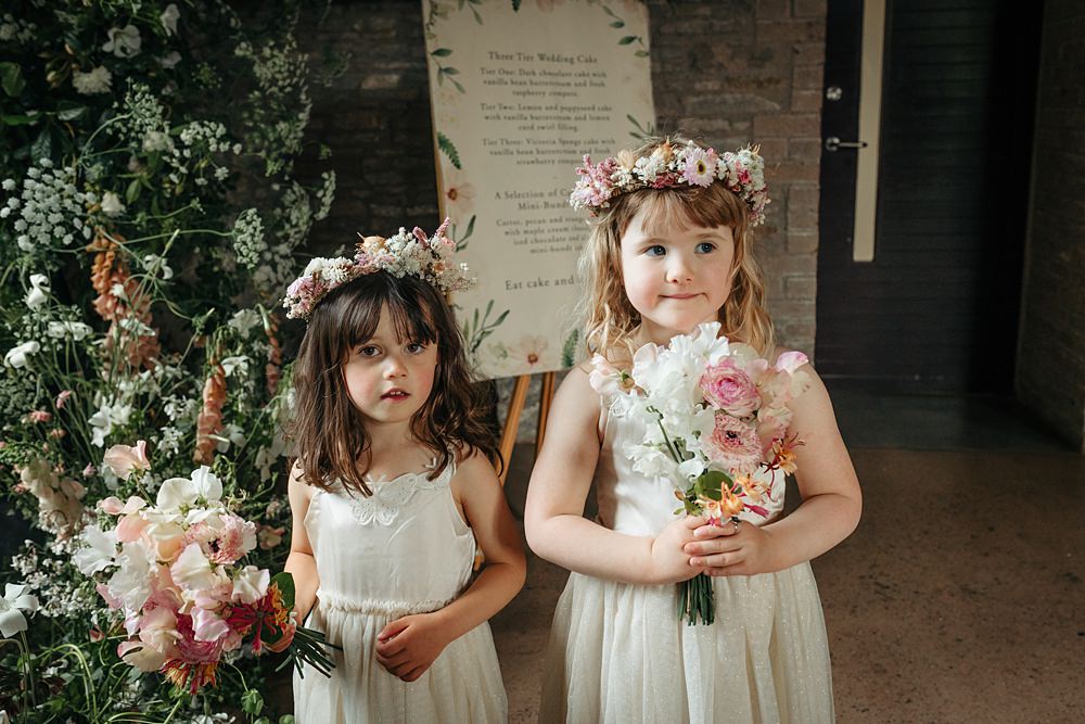 Flower Girl Dress Bouquet Flower Crown Apricot Wedding Ideas Gem Hicks Photography