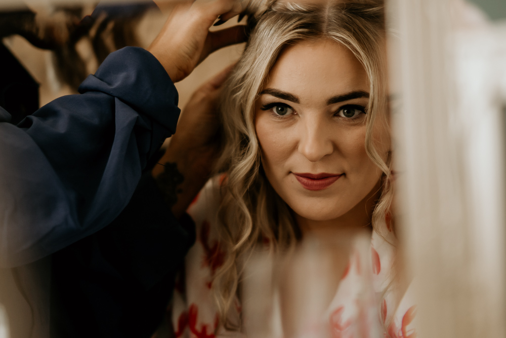 Bride Bridal Make Up Bohemian Tipi Wedding MattMoore Photography