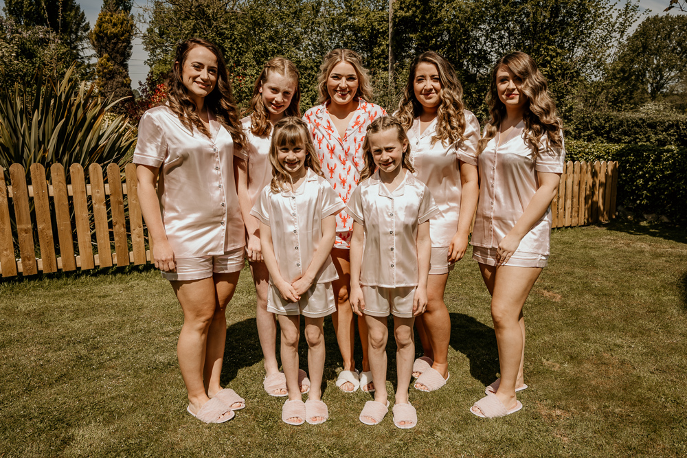 Bride Bridesmaid Pjs Bohemian Tipi Wedding MattMoore Photography