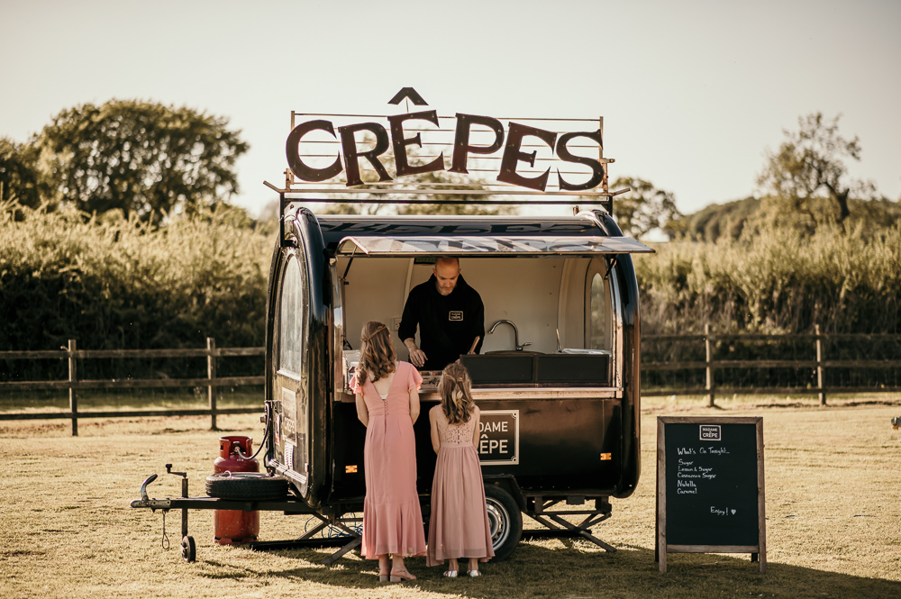 Crepes Food Truck Bohemian Tipi Wedding MattMoore Photography