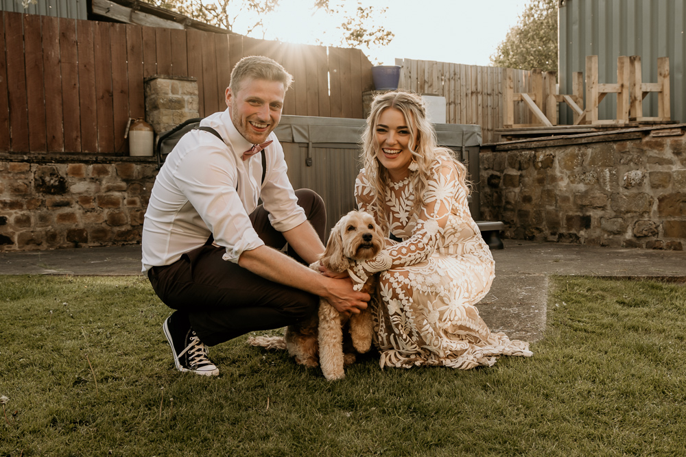 Pet Dog Bohemian Tipi Wedding MattMoore Photography