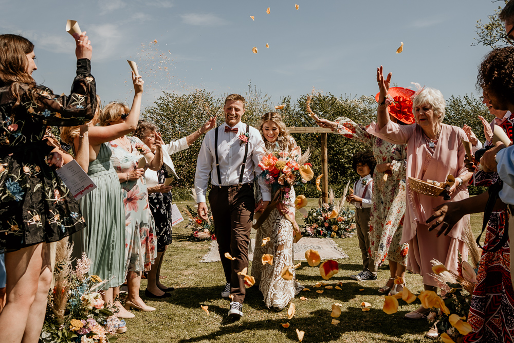 Confetti Throw Bohemian Tipi Wedding MattMoore Photography