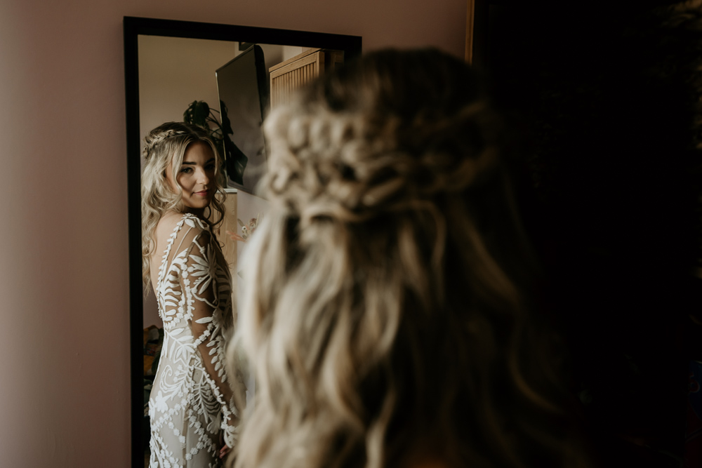 Bride Bridal Hairstyle Up Do Braid Plait Bohemian Tipi Wedding MattMoore Photography