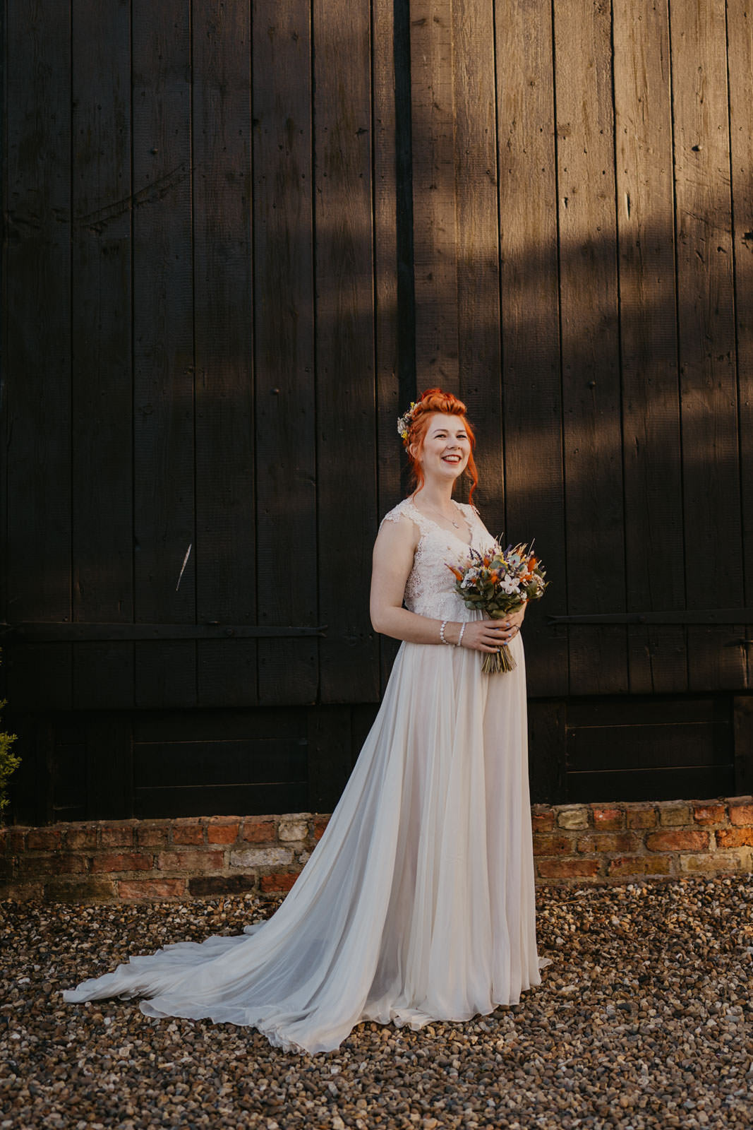 Dress Gown Bride Bridal Maternity Pregnant Bright Barn Wedding Kim Williams Weddings