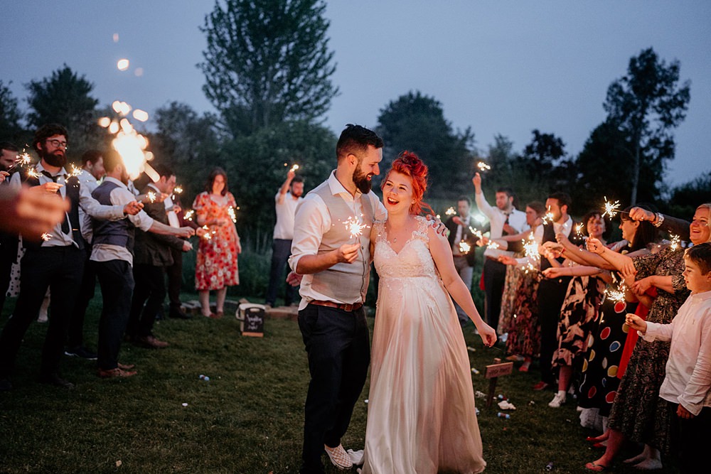 Sparklers Send Off Bright Barn Wedding Kim Williams Weddings
