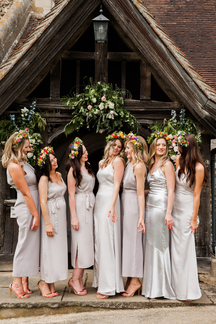 Colourful Bridesmaid Flower Crowns clairemacintyre