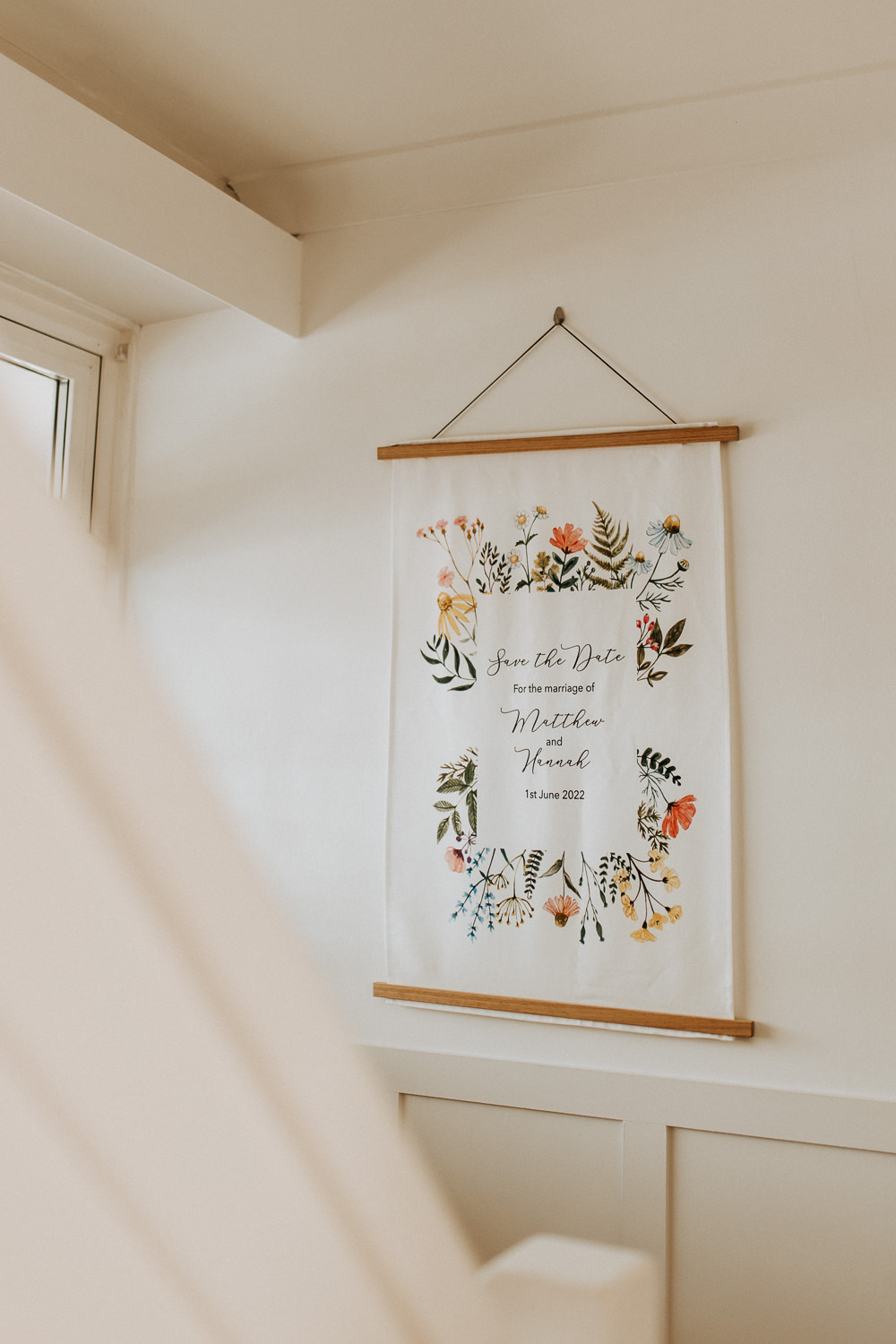 Elford Hall Garden Wedding Wyldbee Save The Date Tea Towel