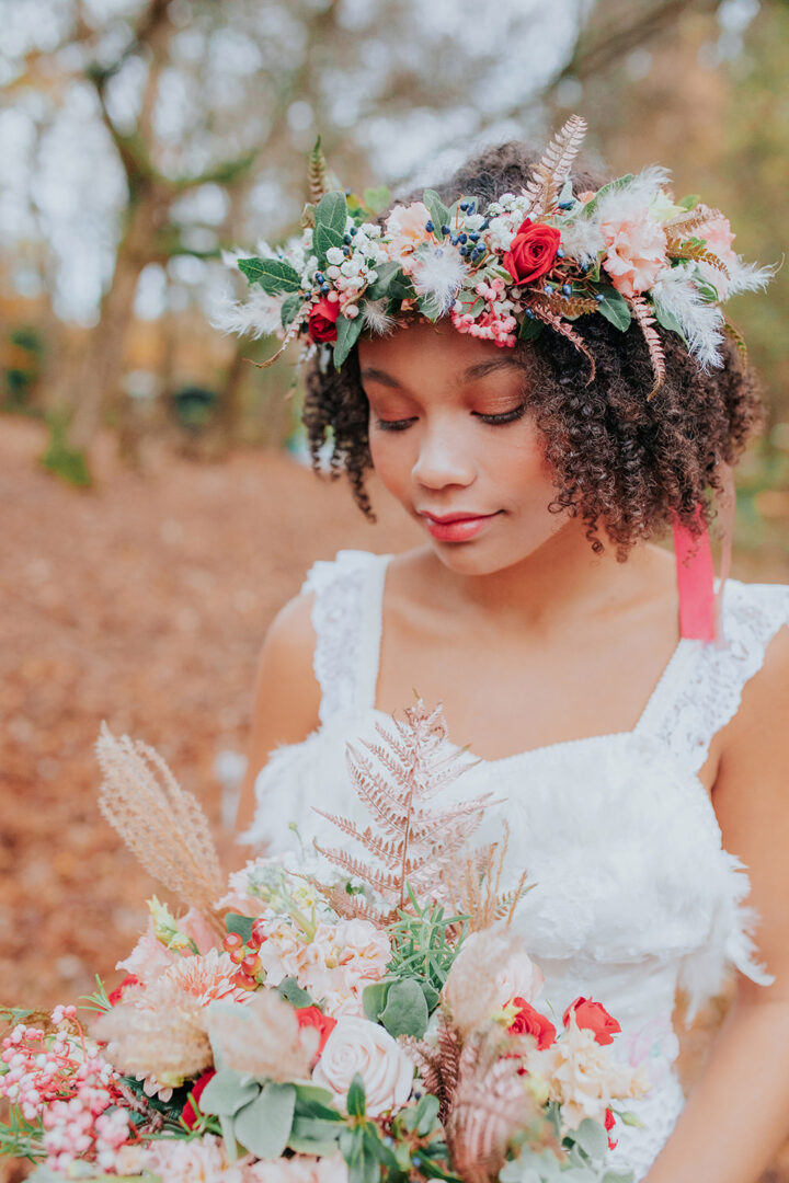 Flower Crown Idea Ribbon Bride Vladana Parker