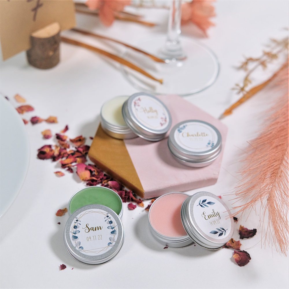 Sweet Cecily's Personalised Lip Balm Wedding Favours
