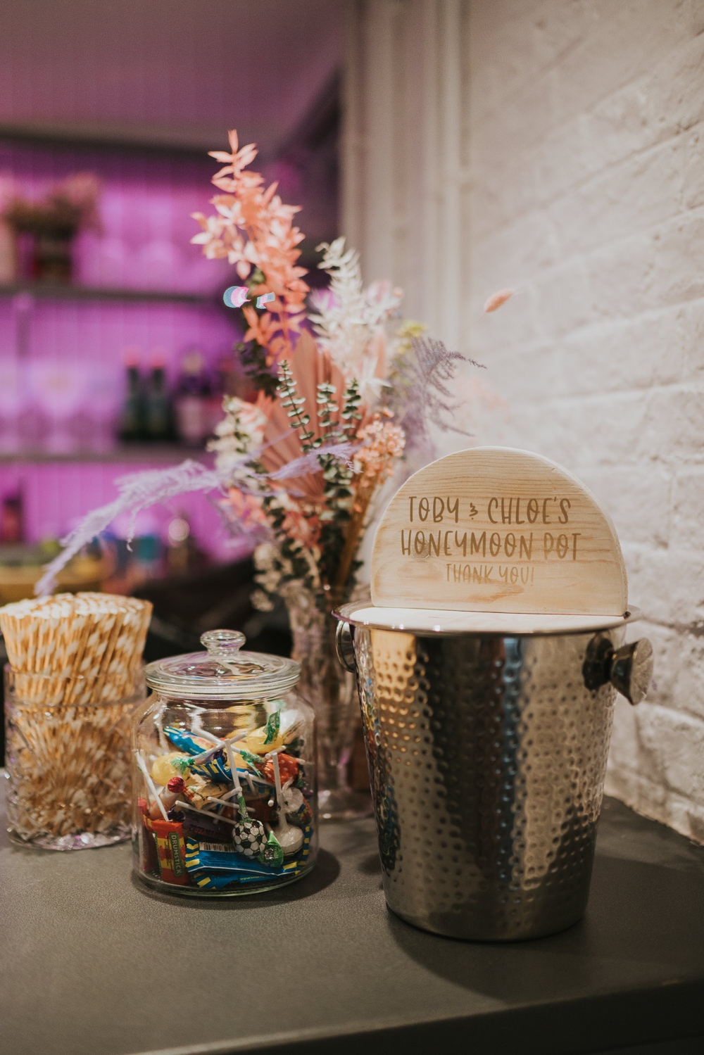 Honeymoon Pot Fund Gift Iridescent Wedding Dress Grace Elizabeth Photography