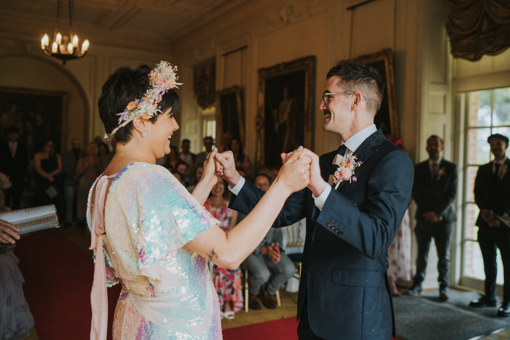 Iridescent Wedding Dress Grace Elizabeth Photography