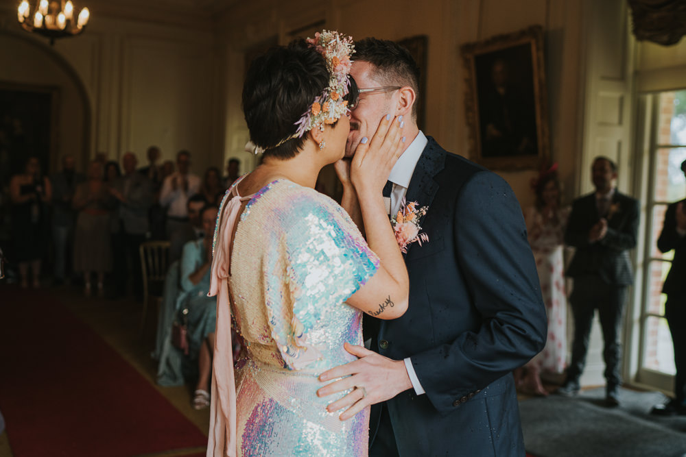 Iridescent Wedding Dress Grace Elizabeth Photography