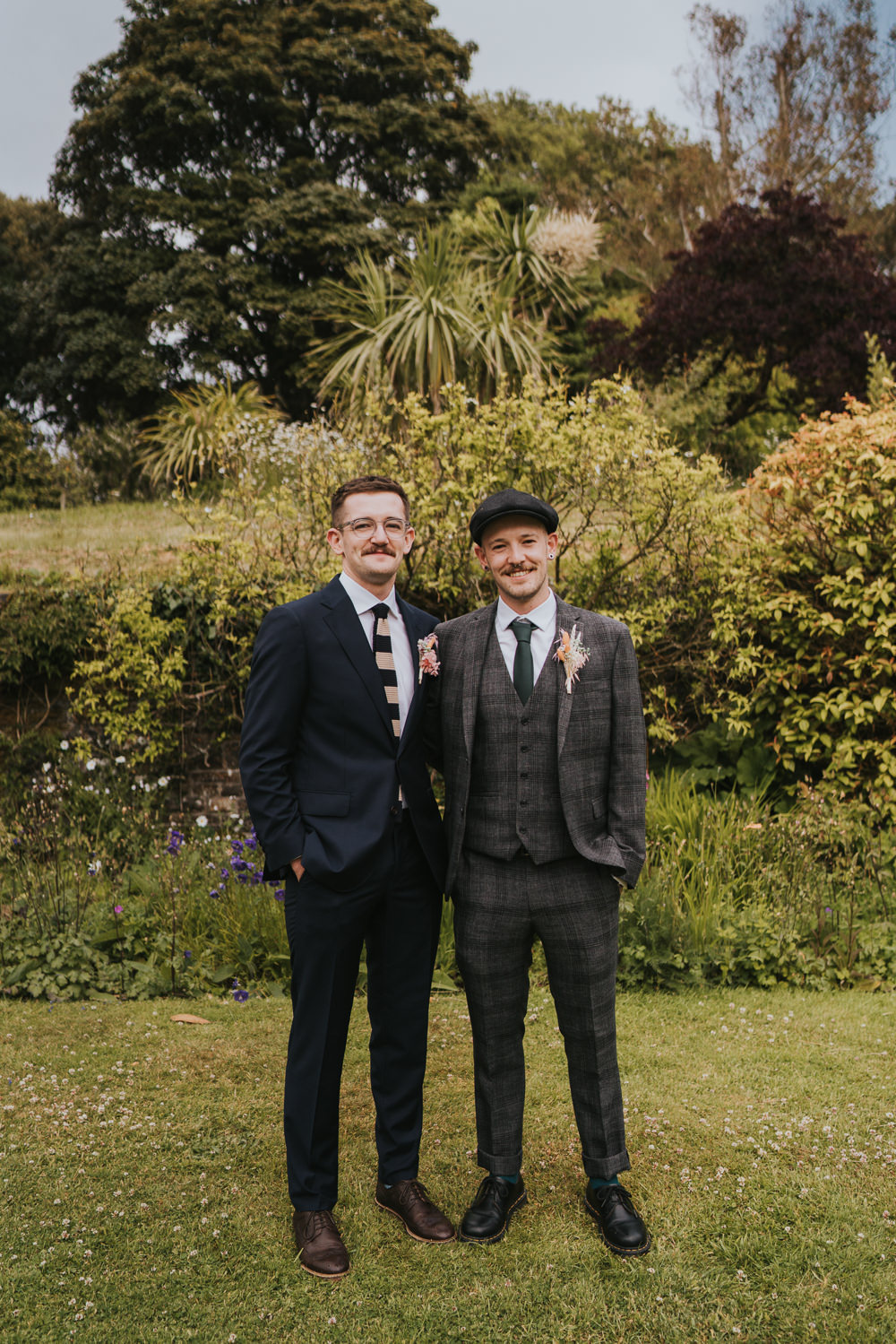 Groom Groomsmen Suits Iridescent Wedding Dress Grace Elizabeth Photography