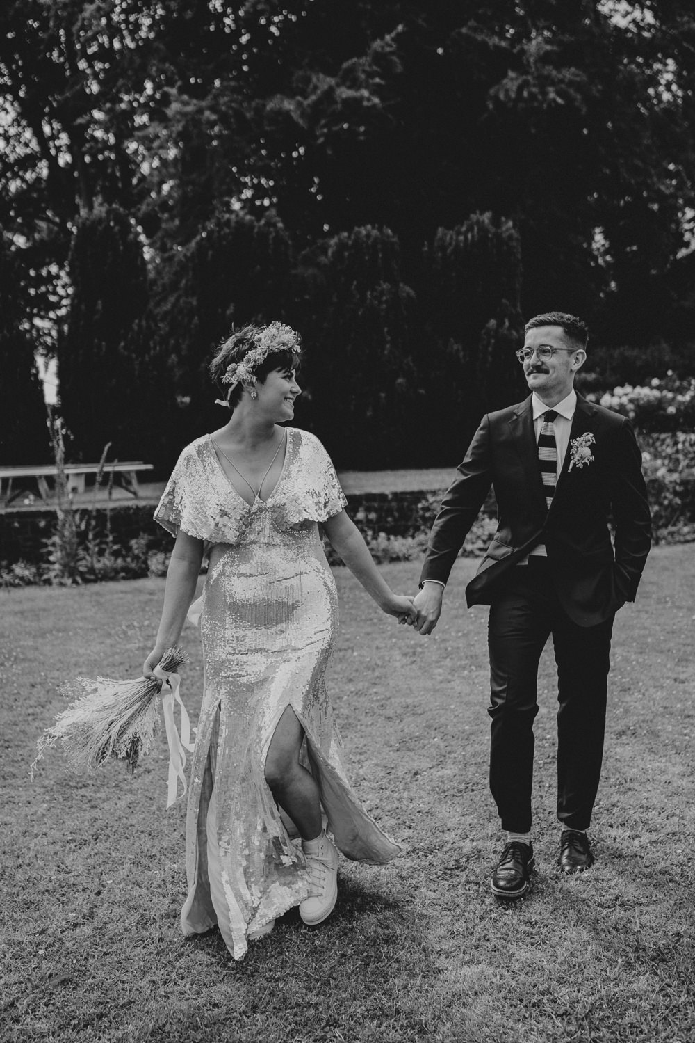 Iridescent Wedding Dress Grace Elizabeth Photography